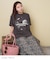 32/-スラブ天竺 Univers プリント Tシャツ