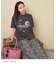 32/-スラブ天竺 Univers プリント Tシャツ