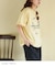 32/-スラブ天竺 Univers プリント Tシャツ