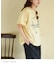 32/-スラブ天竺 Univers プリント Tシャツ
