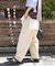 コットン ボイル コクーン ギャザー パンツ