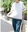 26/-OE天竺 レース 切替 ラグラン プルオーバー Tシャツ