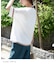 26/-OE天竺 レース 切替 ラグラン プルオーバー Tシャツ