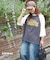26/-天竺 アニマル プリント ラグランスリーブ Tシャツ