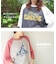 26/-天竺 アニマル プリント ラグランスリーブ Tシャツ