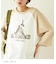 26/-天竺 アニマル プリント ラグランスリーブ Tシャツ