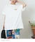 26/-天竺 発泡プリント ビッグTシャツ