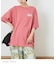 26/-天竺 発泡プリント ビッグTシャツ