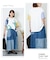 21/-OE天竺 ランダム ロゴ プリント Tシャツ