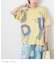 21/-OE天竺 ランダム ロゴ プリント Tシャツ