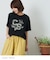 21/-OE天竺 カレッジ プリント Tシャツ