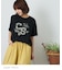 21/-OE天竺 カレッジ プリント Tシャツ