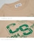 21/-OE天竺 カレッジ プリント Tシャツ
