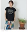 26/-天竺 バック レースアップ ロゴ Tシャツ