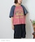 21/-OE天竺 パウダー加工 ベルスリーブ Tシャツ