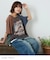 21/-OE天竺 パウダー加工 ベルスリーブ Tシャツ