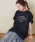  ロゴ 刺繍 ビッグTシャツ
