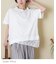 裾レース 変形 プルオーバー Tシャツ