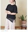 裾レース 変形 プルオーバー Tシャツ