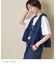 WEB限定 デニム フリル ベスト