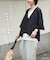 WEB限定 綿麻 Vネック プルオーバー シャツ