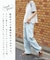 WEB限定 クロス フリンジ ワイド デニム パンツ