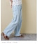 WEB限定 クロス フリンジ ワイド デニム パンツ
