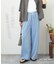 イージー ワイド ストレート パンツ