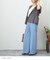 イージー ワイド ストレート パンツ