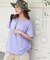 冷感天竺 UV加工 ボートネック ドロスト Tシャツ