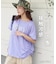 冷感天竺 UV加工 ボートネック ドロスト Tシャツ