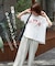 26/-天竺 カットソー フリンジ付 ヤッコ Tシャツ