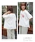 26/-天竺 カットソー フリンジ付 ヤッコ Tシャツ