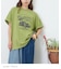 32/-OE天竺 カットソー ロゴ プリント Tシャツ