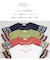 32/-OE天竺 カットソー 異素材 ベルスリーブ 胸刺繍 Tシャツ