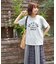 フロッキー プリント レギュラー Tシャツ