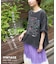 パウダー加工 ペイント風 ロゴ プリント Tシャツ
