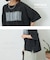 パウダー加工 グラフィック ロゴ プリント Tシャツ
