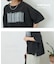 パウダー加工 グラフィック ロゴ プリント Tシャツ