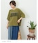 パウダー加工 グラフィック ロゴ プリント Tシャツ