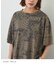 パウダー加工 バンダナ プリント ワイド Tシャツ