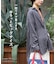 ダブルガーゼ ストライプ ビッグシャツ