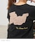 32/-OE天竺 パウダー加工 パッチロゴ 刺繍 Tシャツ