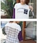 スラブ天竺 × 先染め チェック ポケ付 リメイク風 プルオーバー Tシャツ