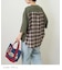スラブ天竺 × 先染め チェック ポケ付 リメイク風 プルオーバー Tシャツ