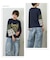 スラブ天竺 × 先染め チェック 裾フリル リメイク風 プルオーバー Tシャツ