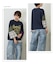 スラブ天竺 × 先染め チェック 裾フリル リメイク風 プルオーバー Tシャツ