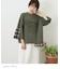 スラブ天竺 × 先染め チェック 裾フリル リメイク風 プルオーバー Tシャツ