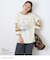 PEANUTS ( ピーナッツ )  32/-スラブ天竺 ライン入り 7分袖 プルオーバー Tシャツ