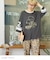 PEANUTS ( ピーナッツ )  32/-スラブ天竺 ライン入り 7分袖 プルオーバー Tシャツ